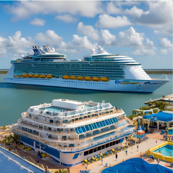 Port Canaveral welcomes the newest addition to the Royal Caribbean fleet, the Utopia of the Seas