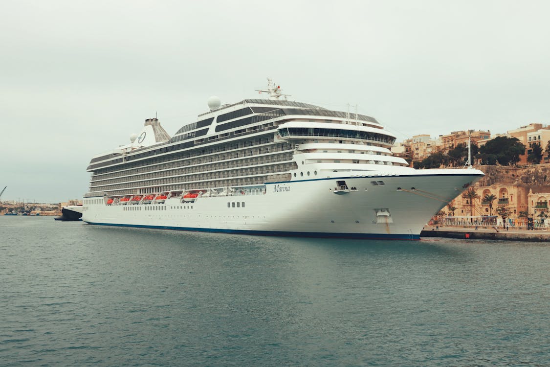 Ocean Liner MS Marina Moored in Valletta Malta