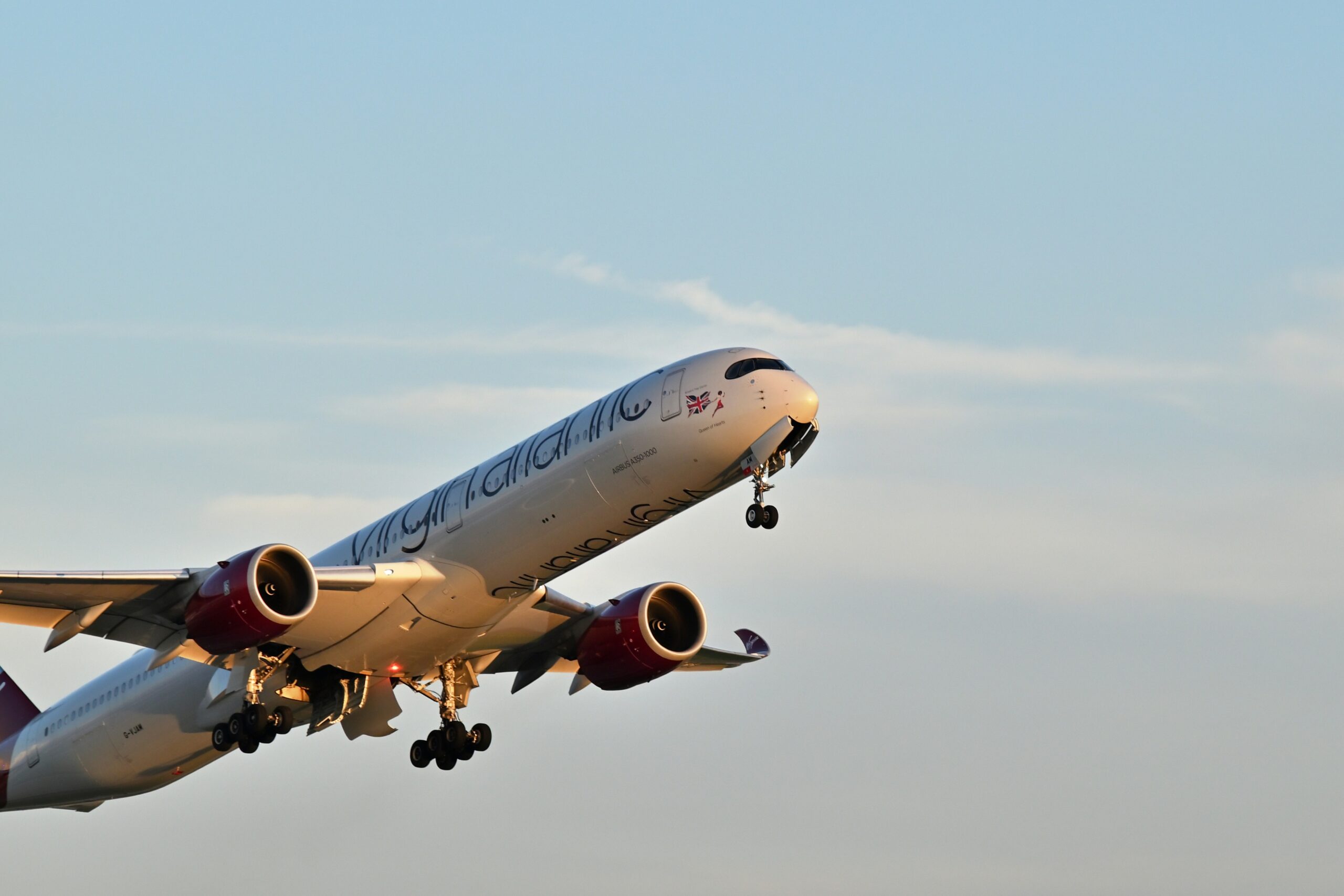 Virgin Atlantic airplane.