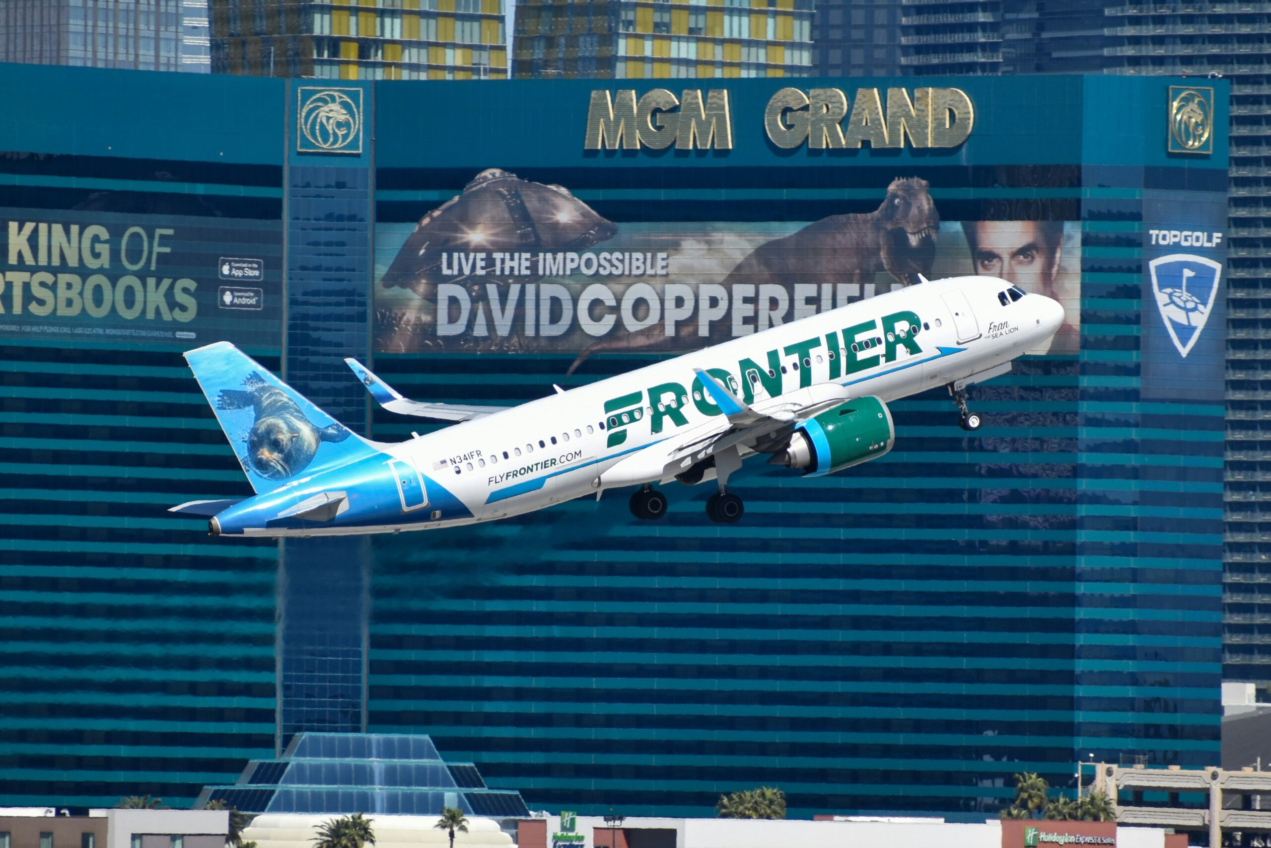 Frontier Airlines plane.