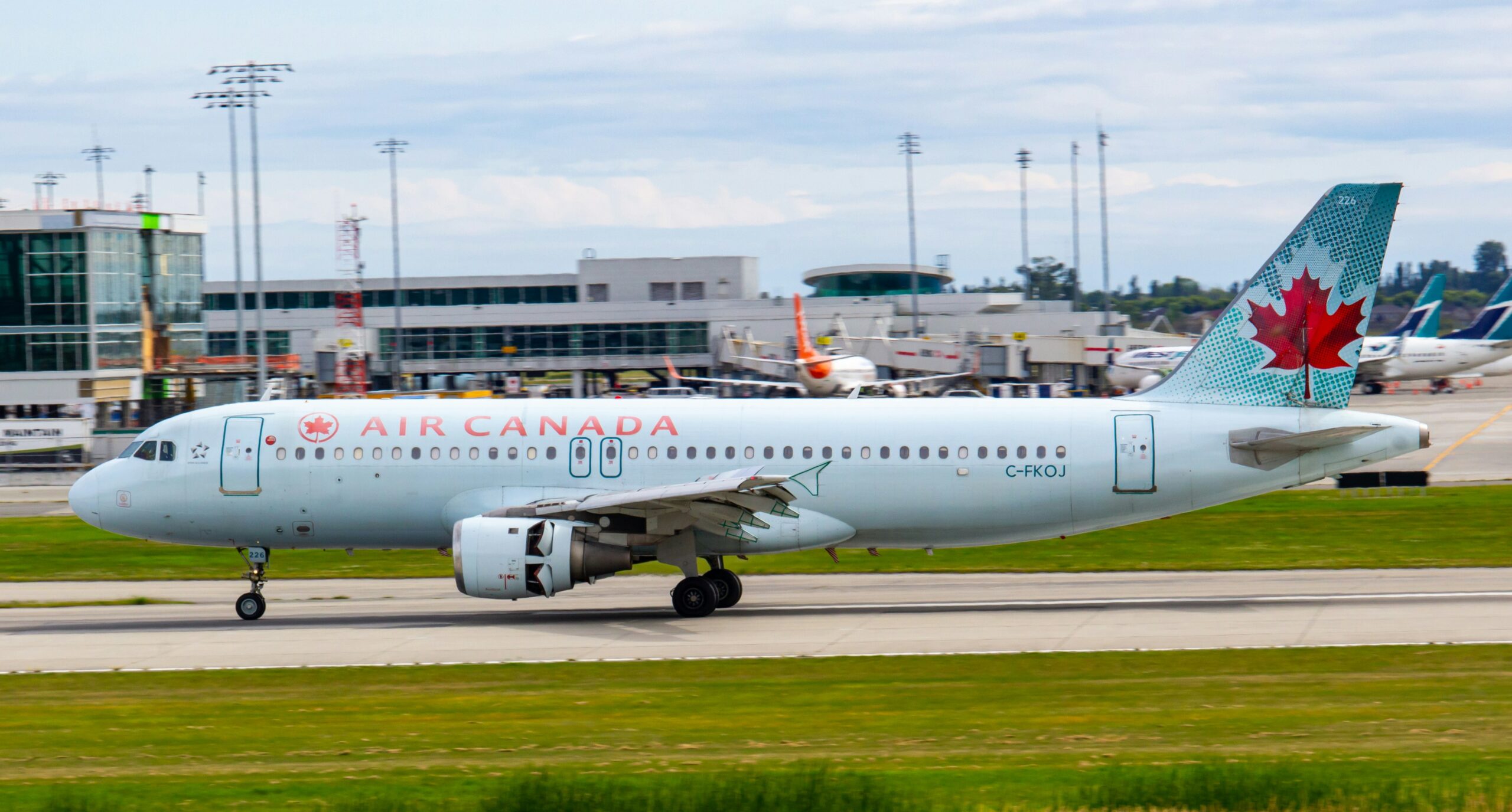 Air Canada plane on airport.