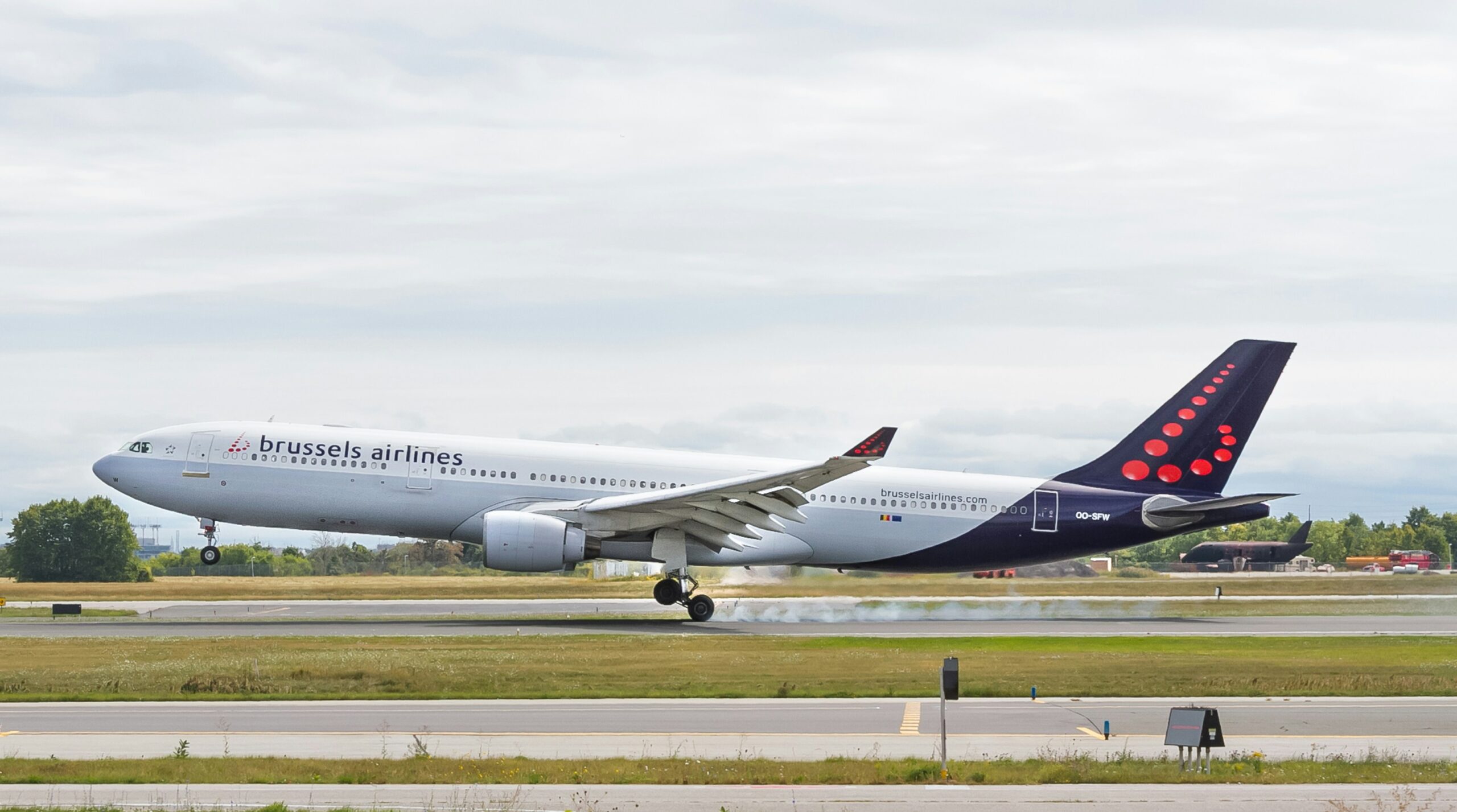 Brussels Airlines plane.