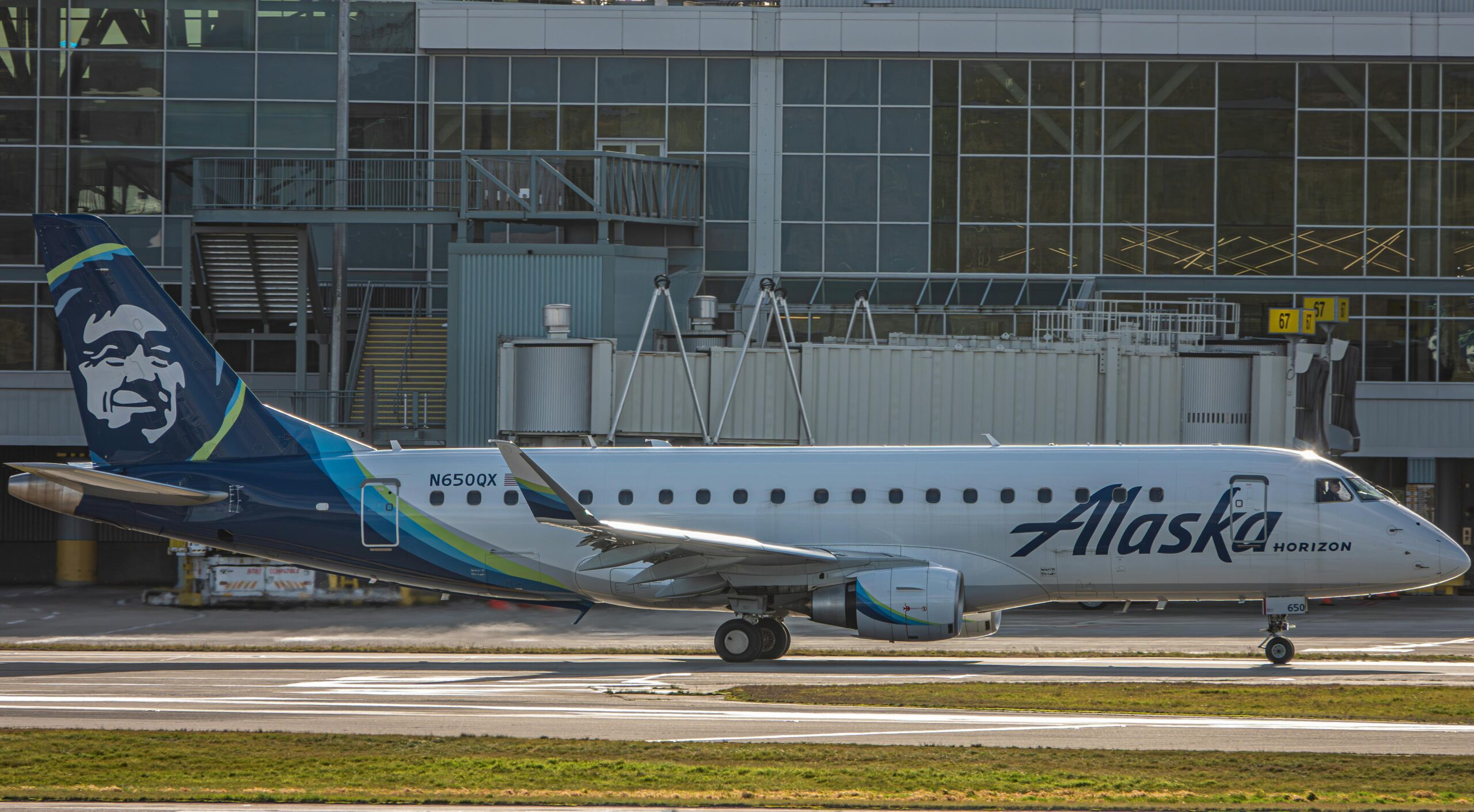 Alaska Airlines plane.