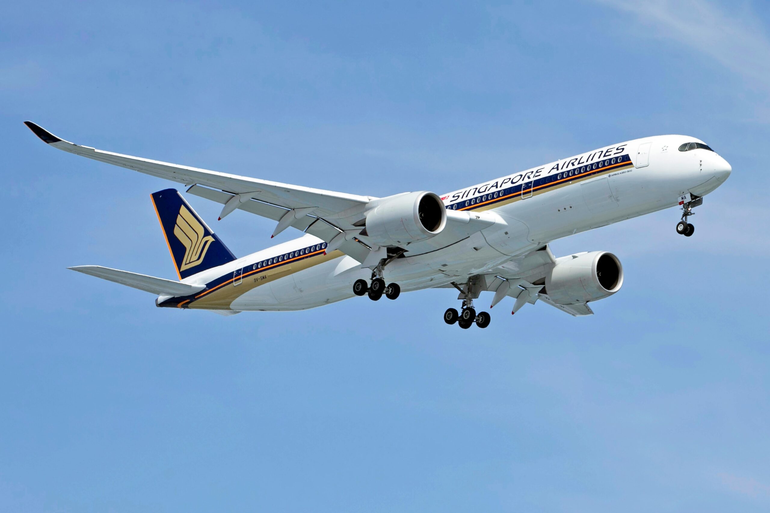 Singapore Airlines airplane.