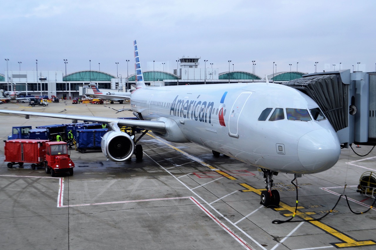 American Airlines plane.