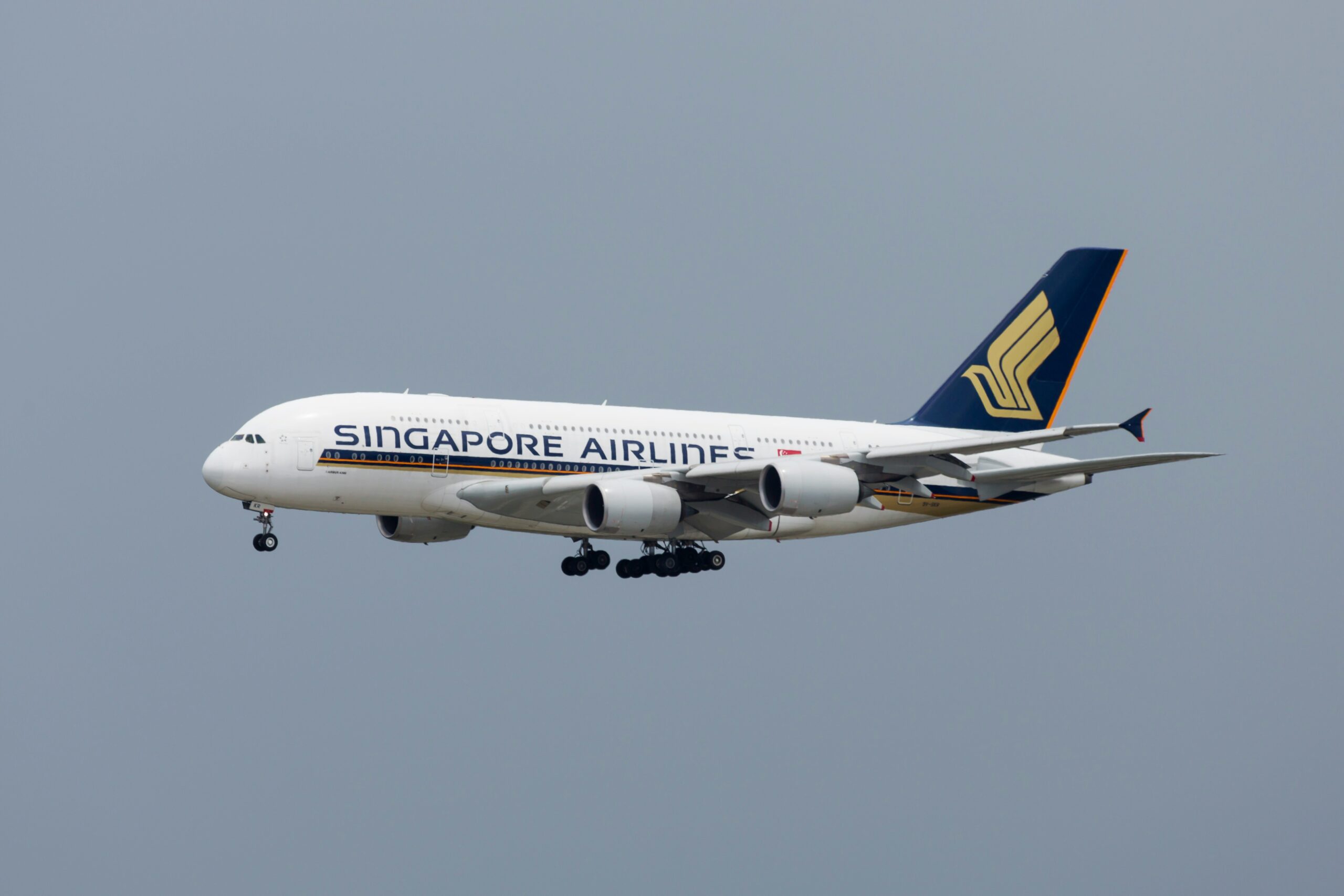 Singapore Airlines plane.