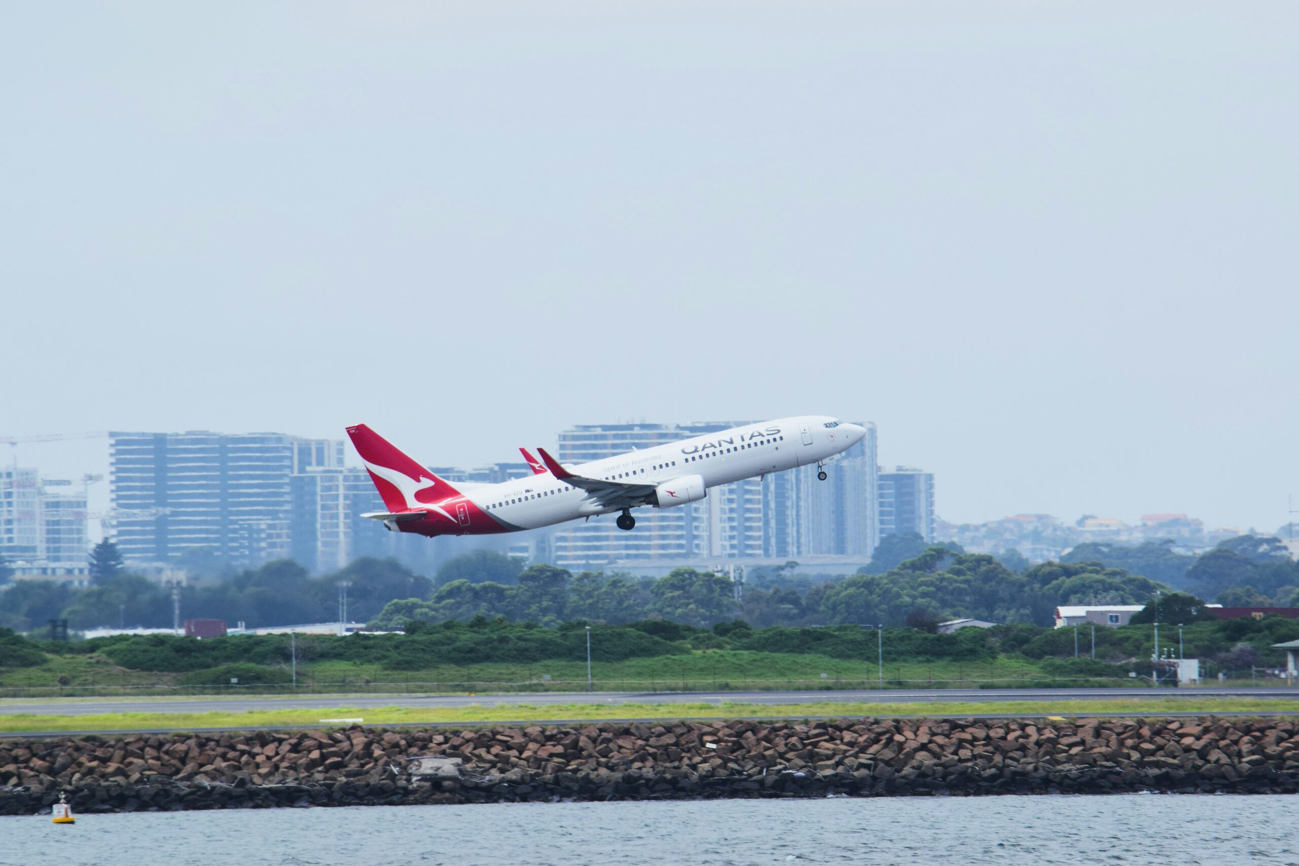 Qantas airplane.