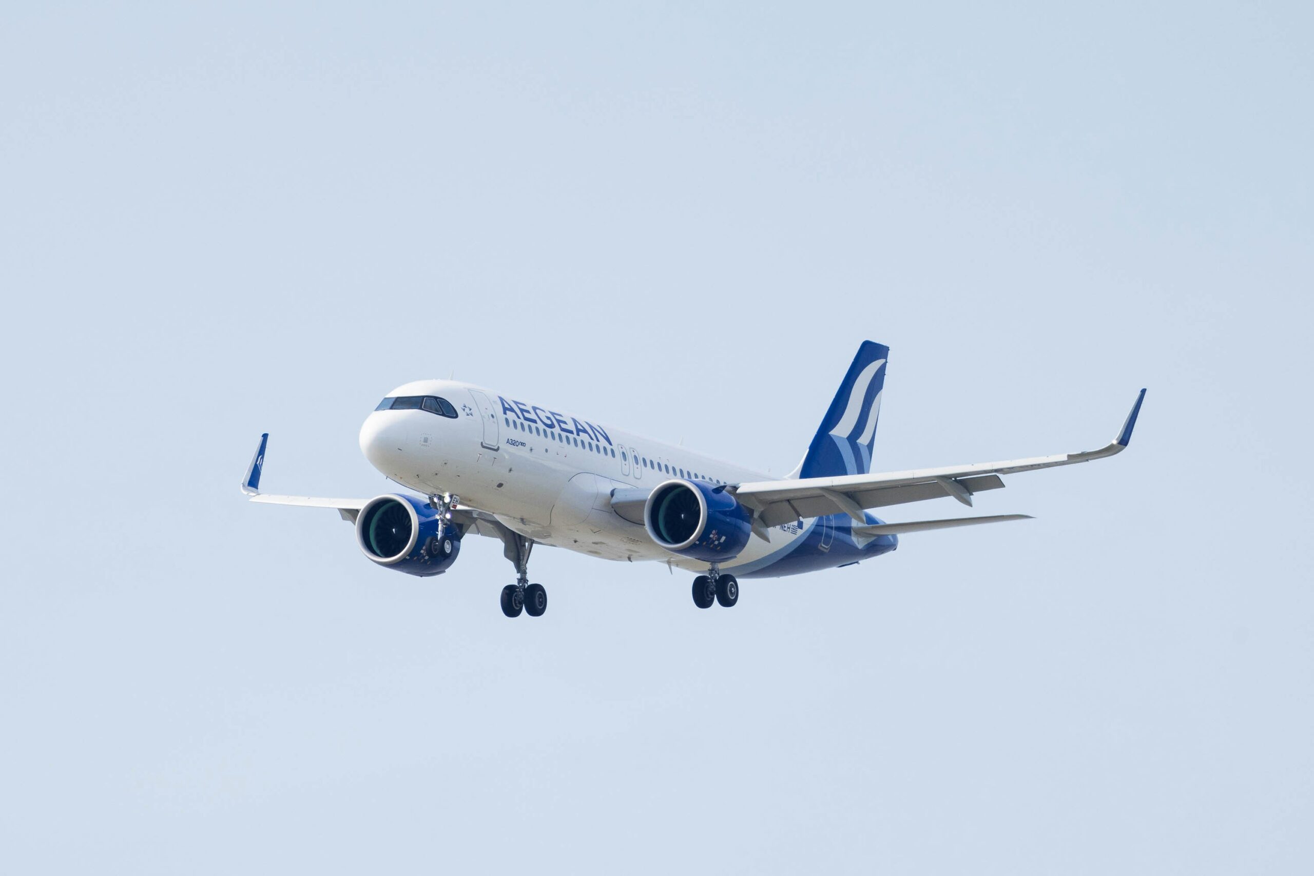 Aegean Airlines plane.