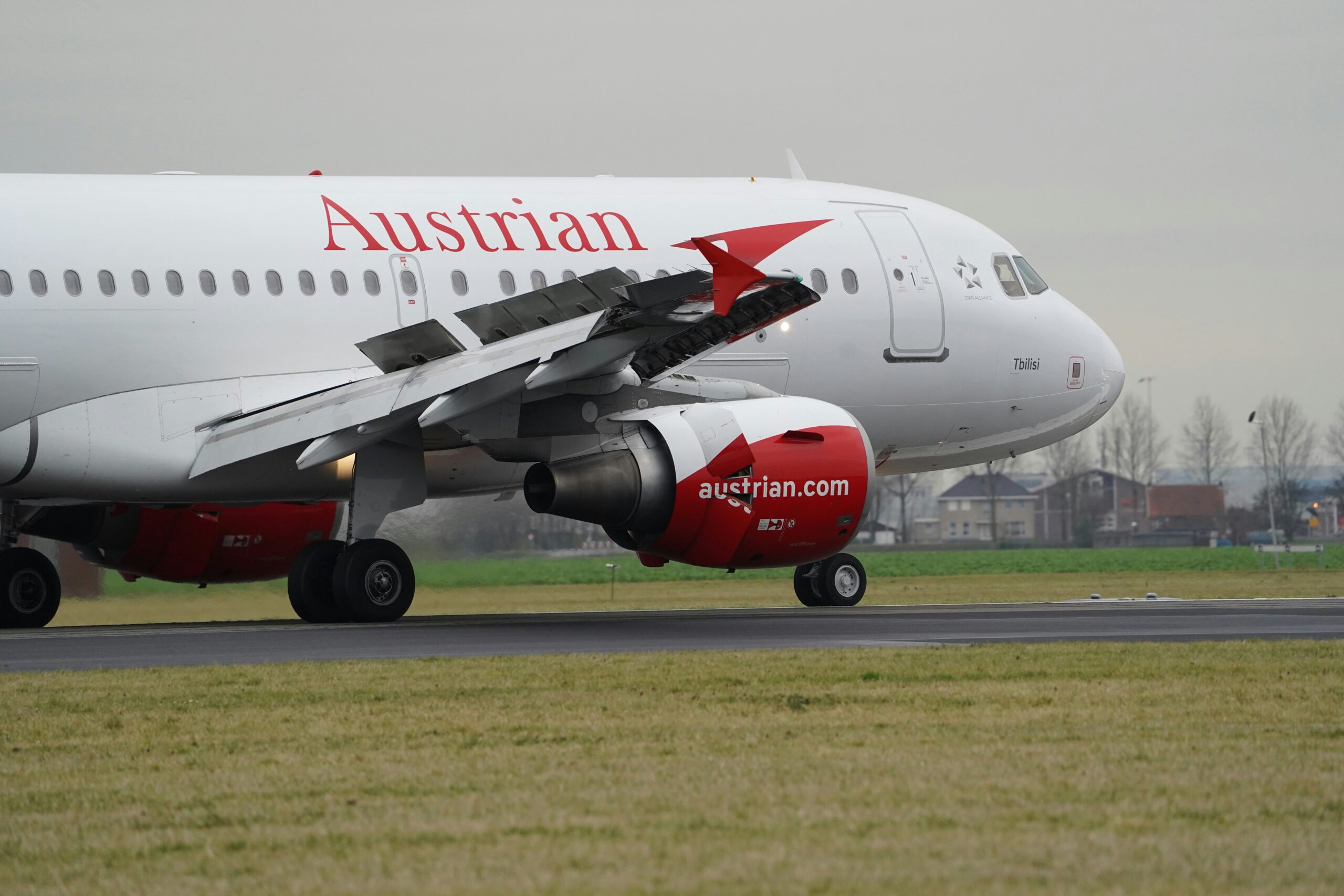 Austrian Airlines plane.