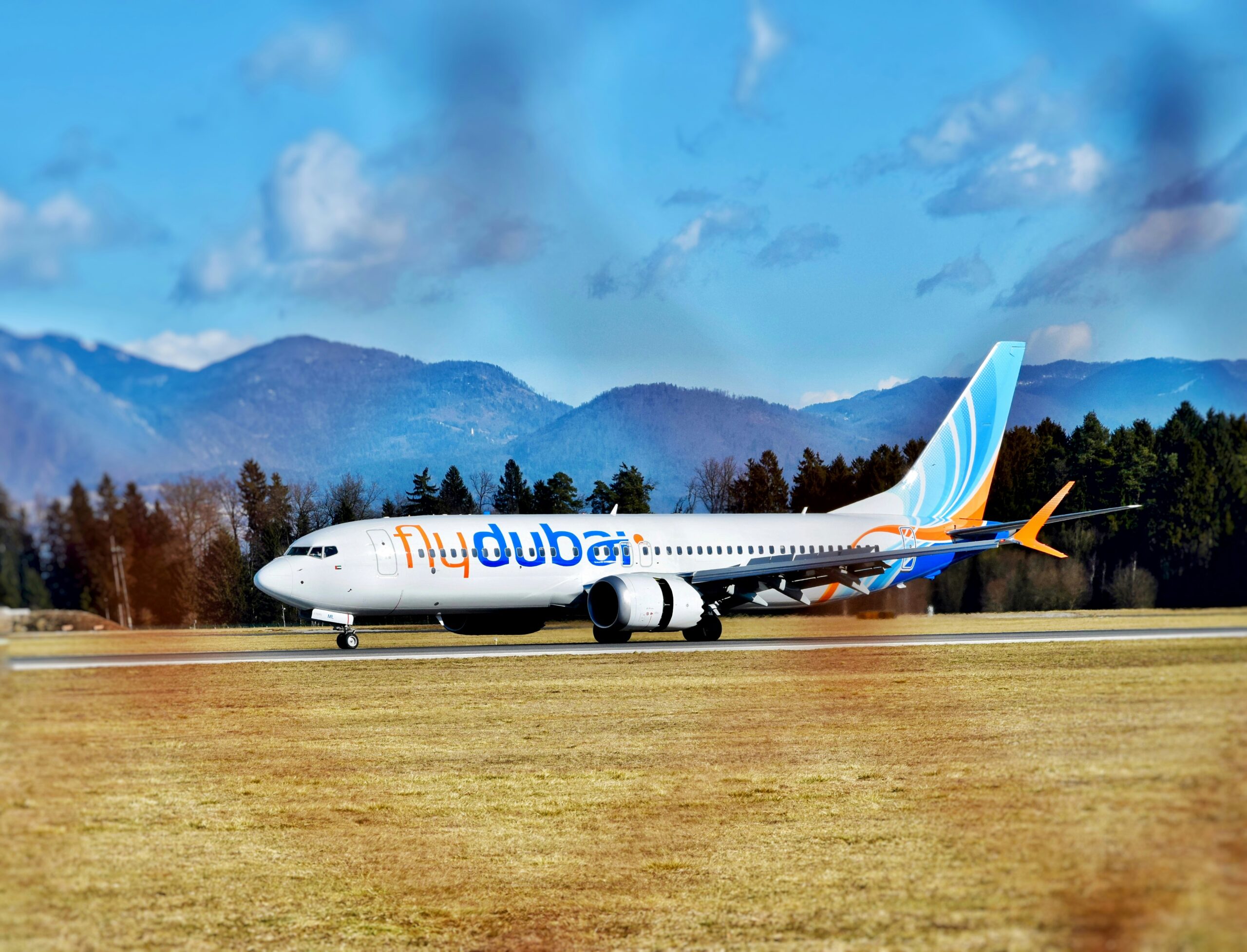 Flydubai airplane.