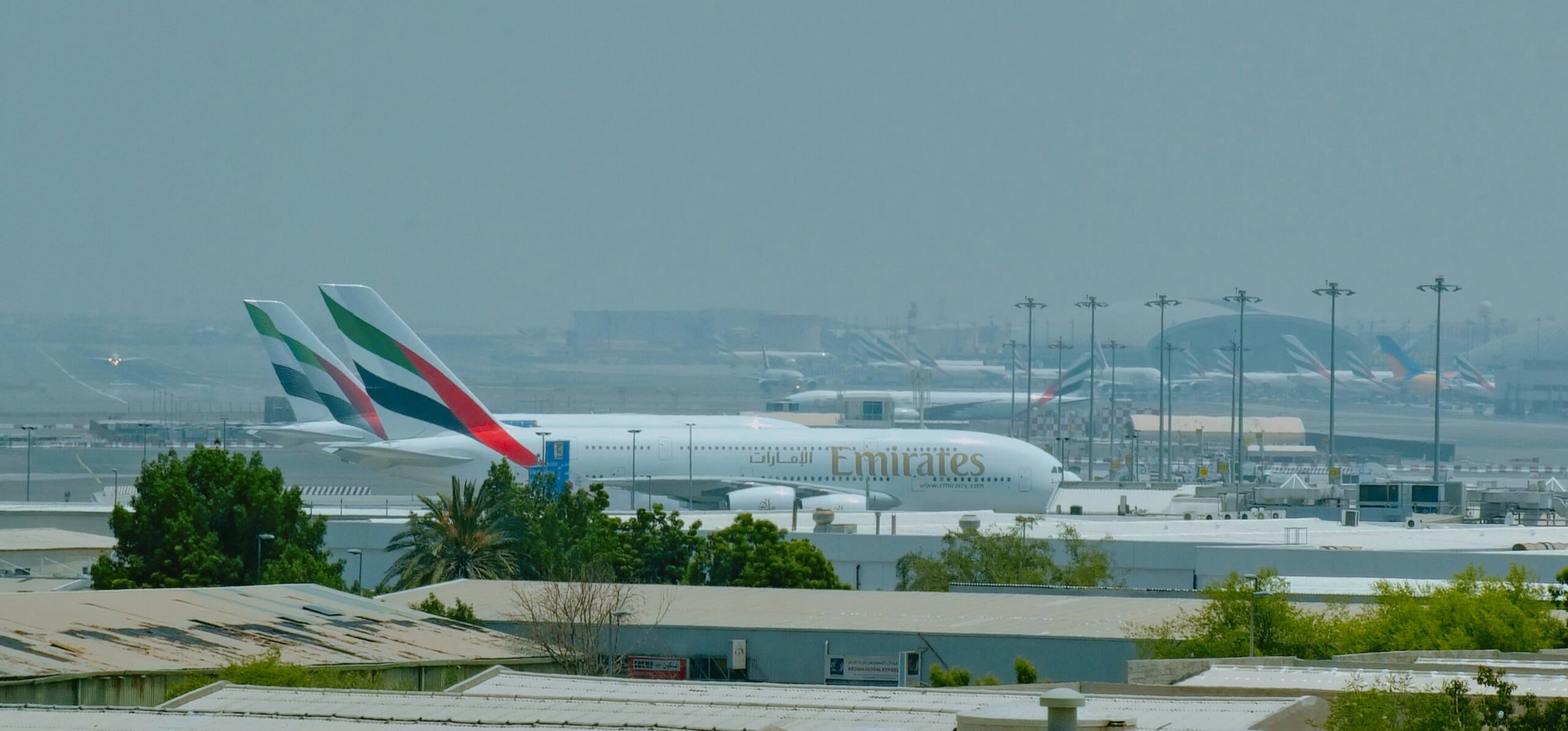 Emirates plane.