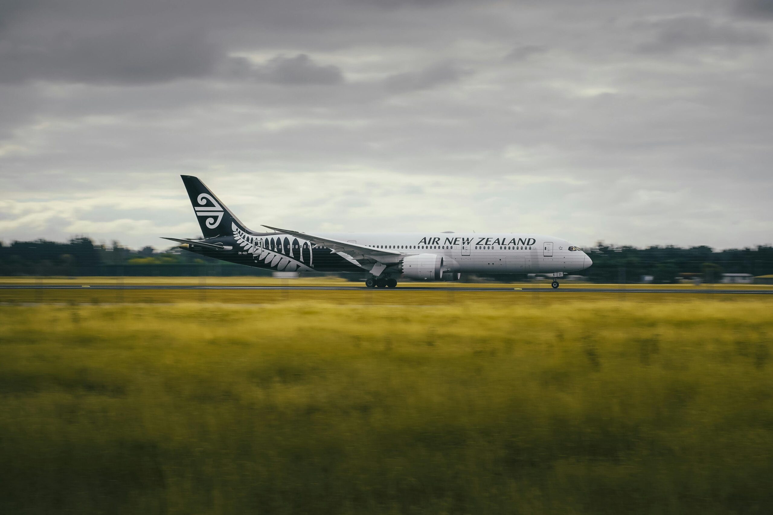 Air New Zealand plane.