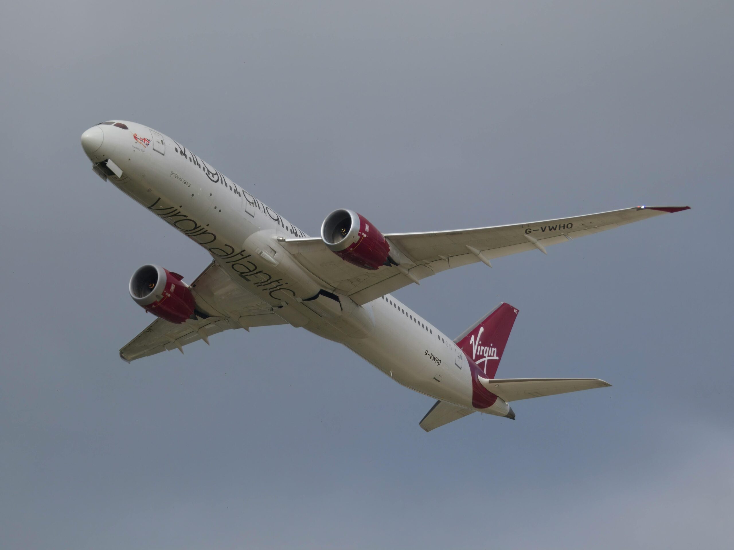 Virgin Atlantic plane.