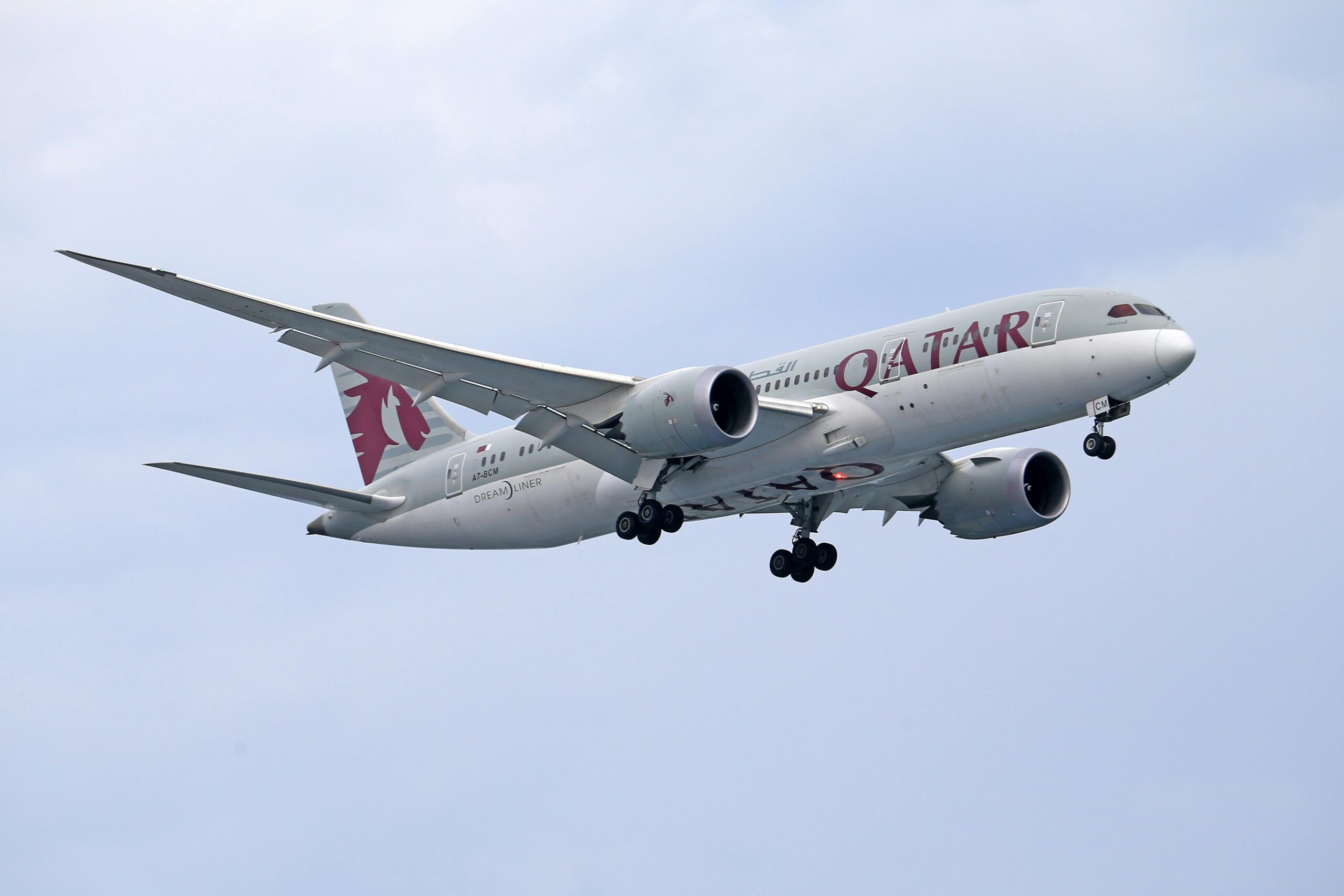 Qatar Airways plane.