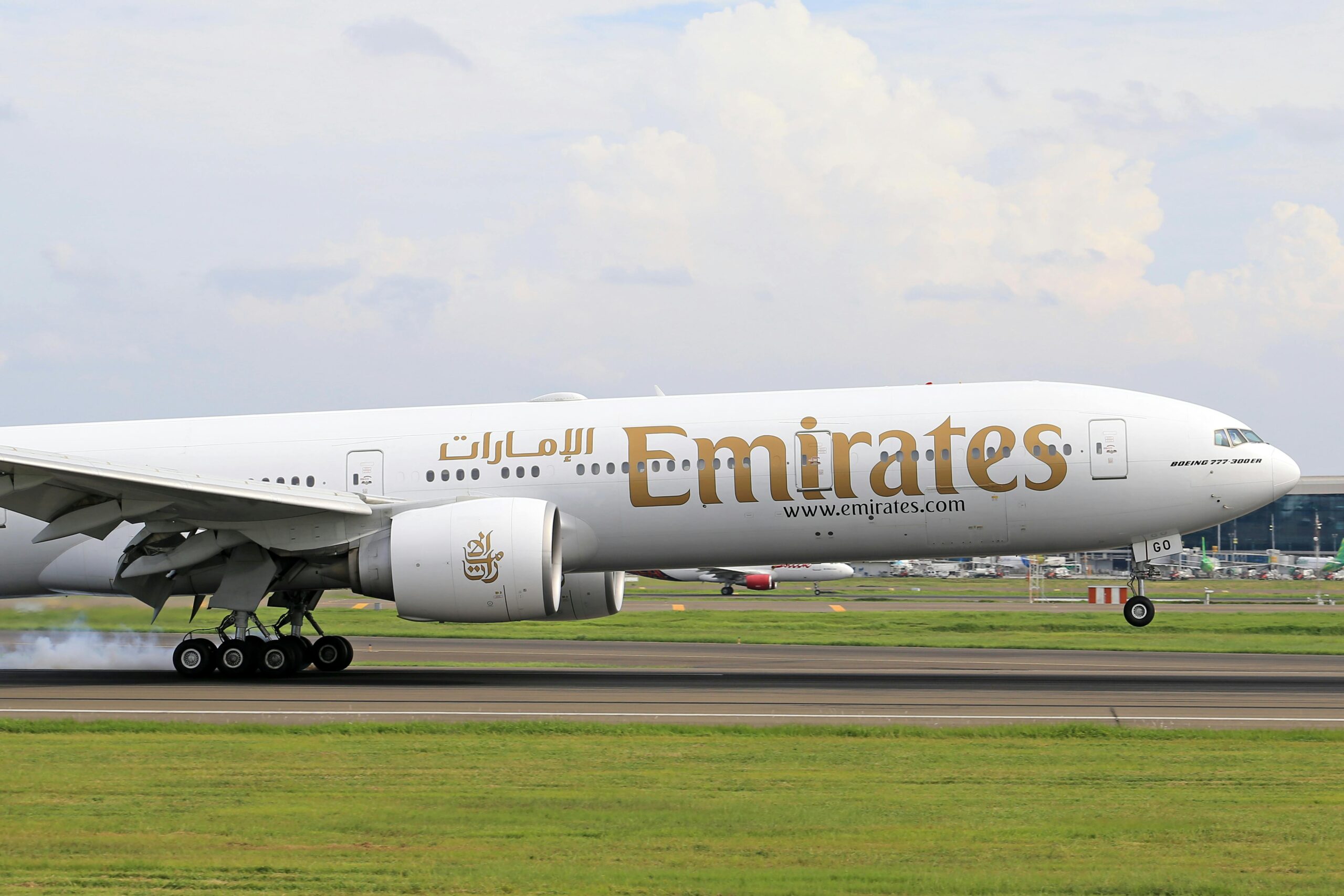 Emirates plane.