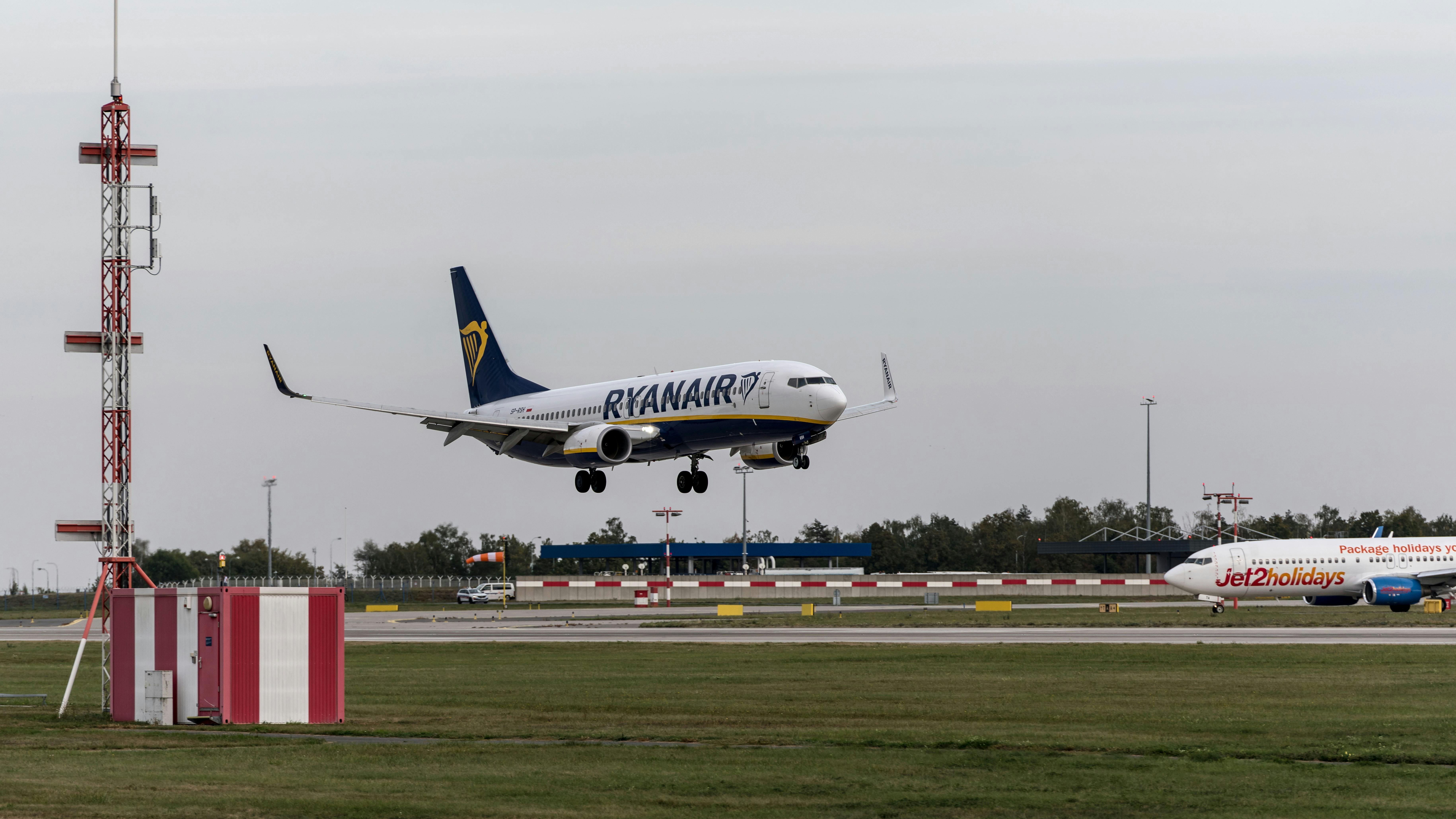 Ryanair plane.