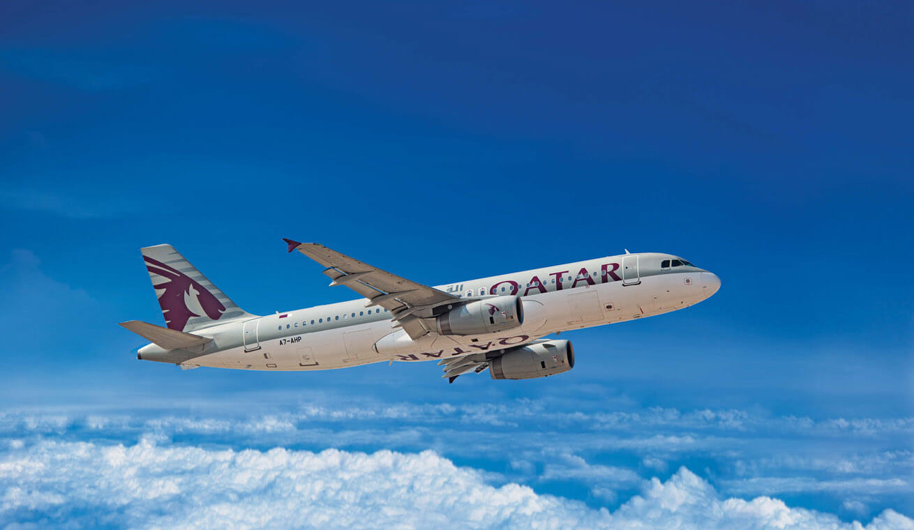 Qatar Airways plane.