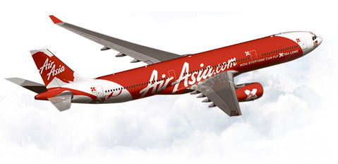 AirAsia X airplane.