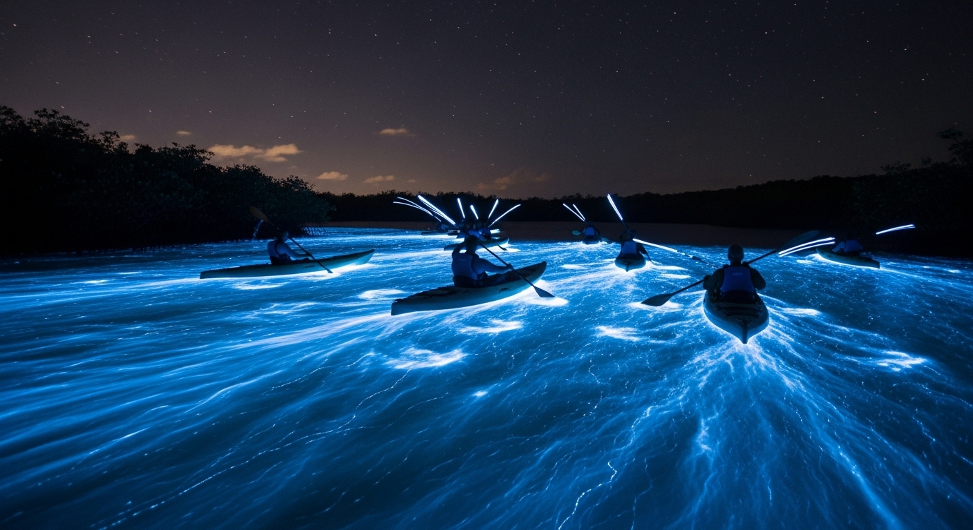 Magical Bioluminescent Bays You Must See at Night