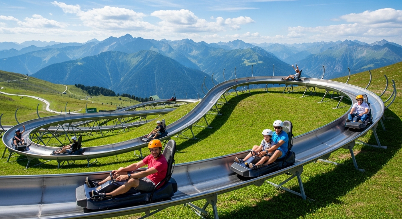 Alpine Towns With Summer Toboggan Runs