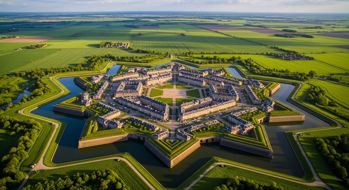 Star-Shaped Fort Towns Seen Best From Above