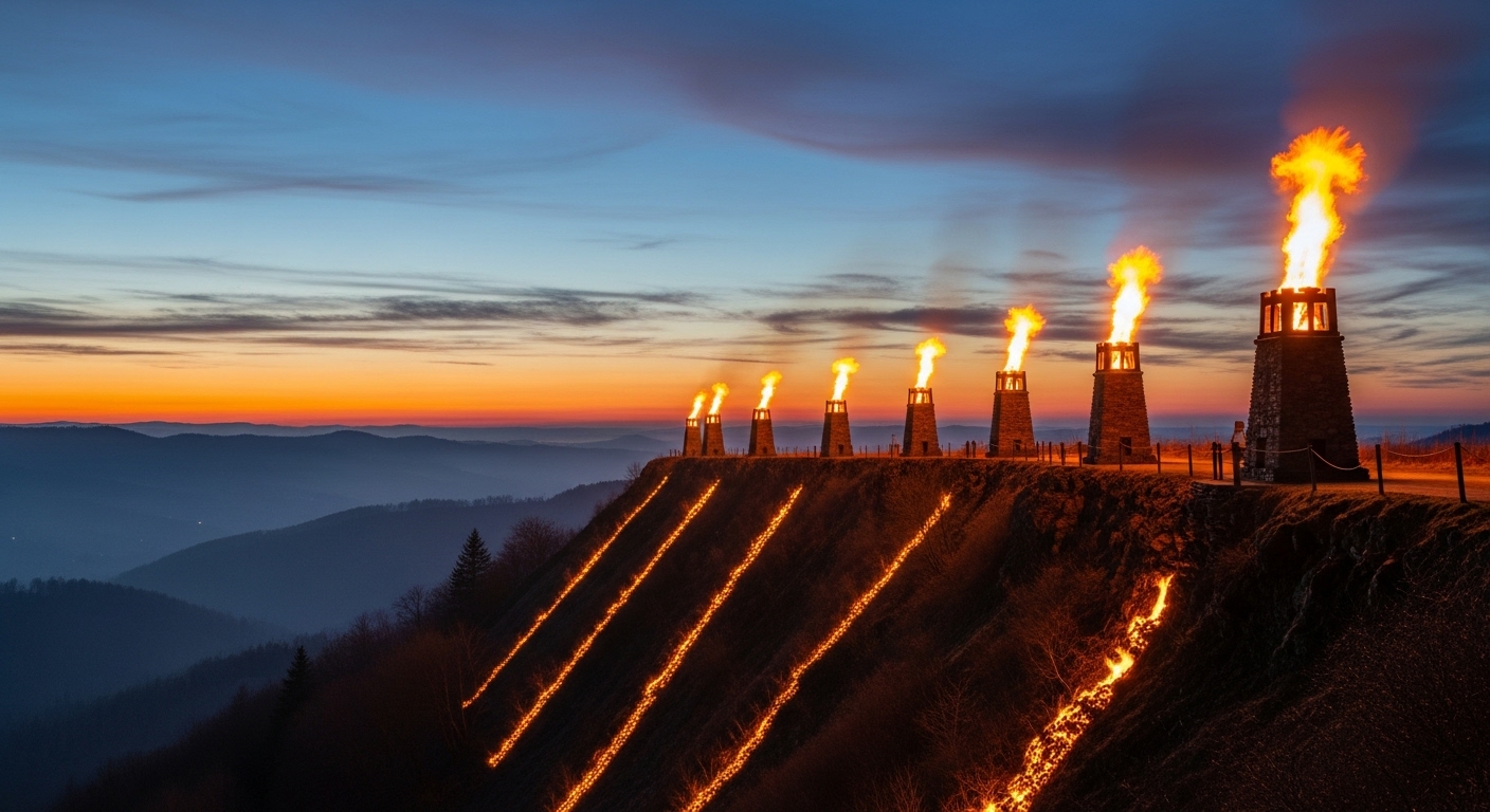 Ancient Beacon Hills With Night-Signal Traditions