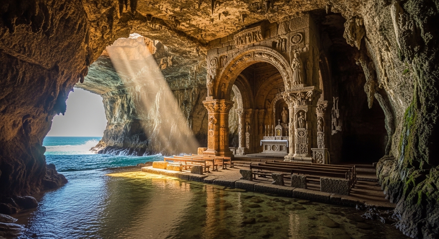 Sea-Cave Chapels With Tide Timetables