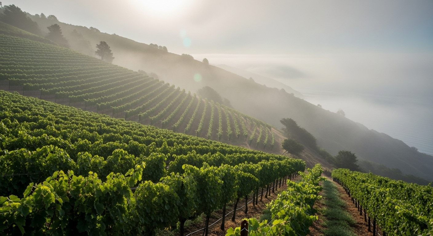 Fog-Fed Vineyards Without Irrigation