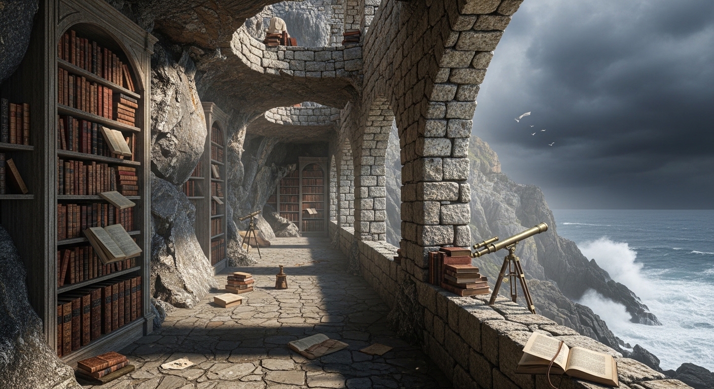 Salt wind libraries preserving books in dry air