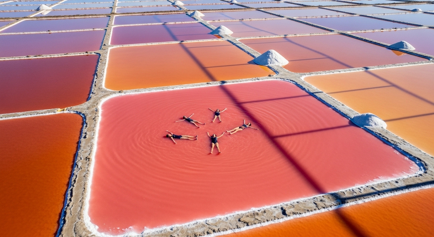 Open-Air Salt Spas: Float & Sun at Evaporation Pans