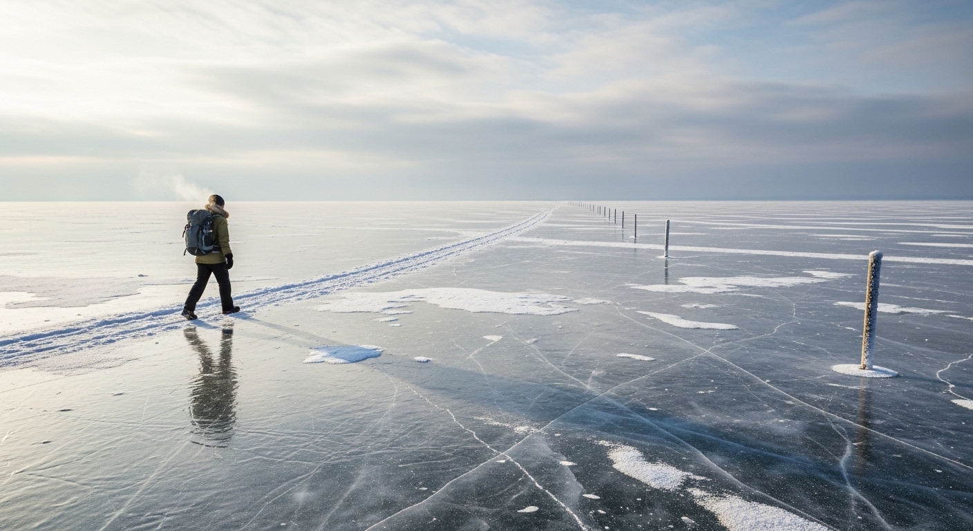 Old Ice Roads Marked as Winter Hiking Routes