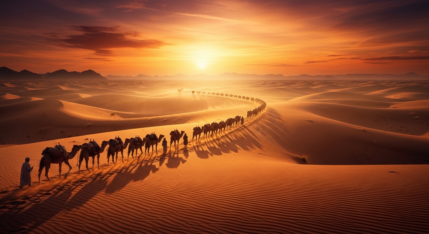 Traveling Along Ancient Trade Routes