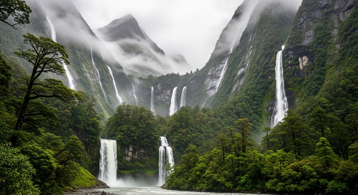 Monsoon landscape travel